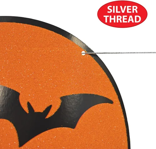 Vista 3 de Accesorio de fiesta de streamer de Halloween con purpurina (1 unidad) (1/paquete)