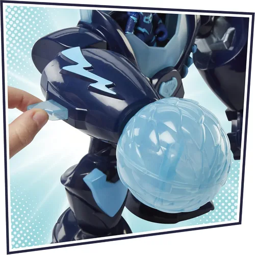 Vista 4 de PJ Masks Robo-Catboy - Juguete preescolar con luces y sonidos para niños de 3 años en adelante, traje de robot Catboy con figura de acción