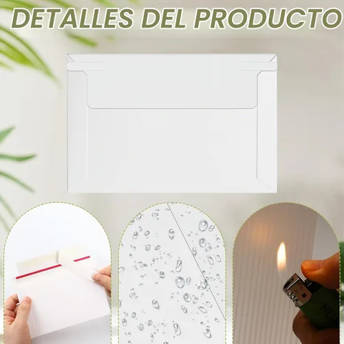 Vista 3 de 200 piezas de suministros de envío de tarjetas de intercambio Blanco