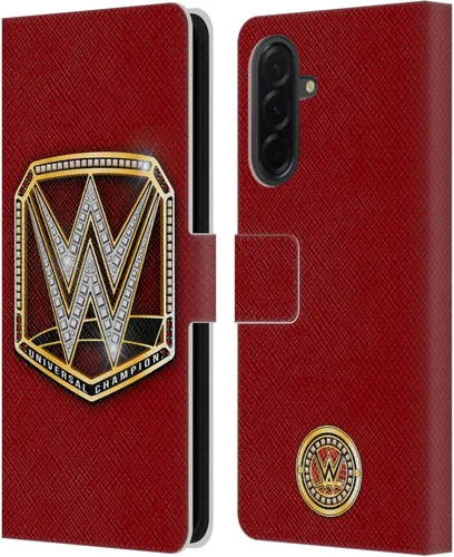 Vista 222 de Head Case Designs Officially Licensed WWE Cruiserweight Champion Title Belts Leather Wallet Case Compatible with Samsung Galaxy A07 4G Campeón