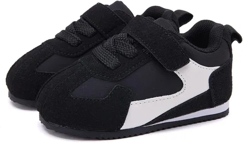Vista 3 de BMCiTYBM Zapatos de lona para bebé para niños y niñas, zapatillas para caminar Negro (72-Black)