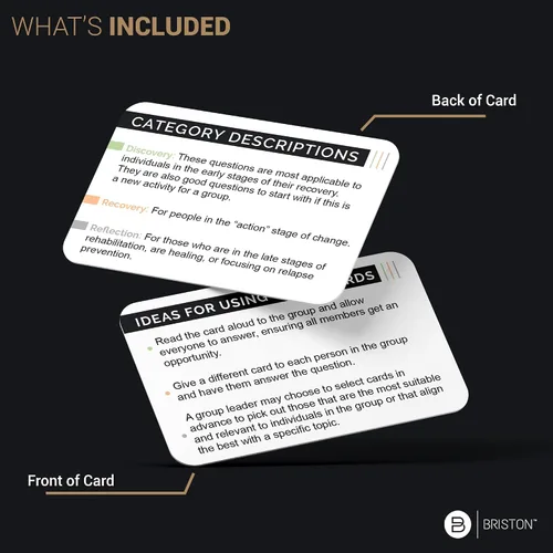 Vista 6 de Superar completo - Preguntas de recuperación de adicciones Juego de terapia grupal 200 Cartas - Conversaciones de asesoramiento Rompehielos