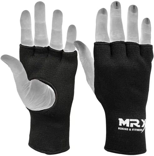 Vista 2 de Muay Thai Guantes interiores de boxeo protectores para mano, puño de MMA (negro, S)