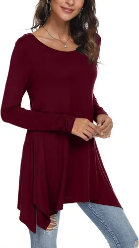 Vista 2 de POPYOUNG Blusa casual de manga larga para mujer
