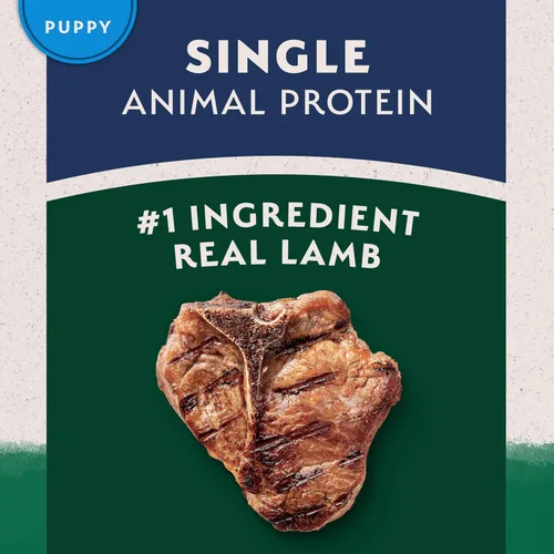 Vista 4 de Natural Balance Alimento seco para cachorros de ingredientes limitados con granos saludables, receta de cordero y arroz integral, 4 libras