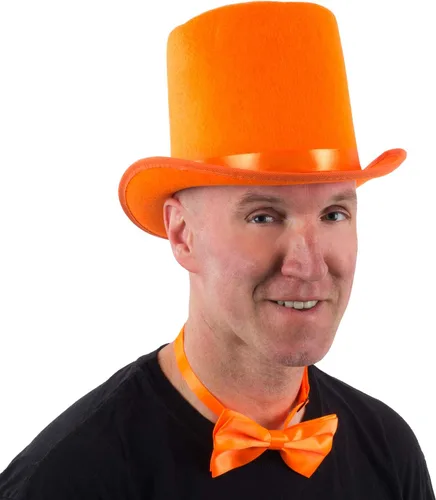 Vista 2 de Tigerdoe Sombrero de copa con pajarita - Conjunto de disfraz para adulto - Sombrero de disfraz