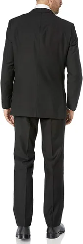 Vista 3 de Adam Baker Conjunto de traje de esmoquin formal de dos piezas de ajuste moderno de un solo pecho para hombre