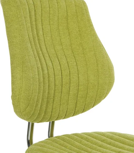 Vista 11 de OSP Home Furnishings Sunnydale - Silla de oficina de felpa ajustable con base cromada, albahaca