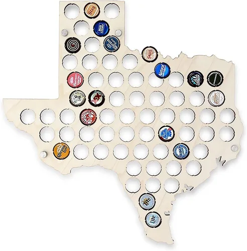 Vista 43 de Torched Tapa de cerveza Mapa Alabama, Estados Unidos tapa de cerveza titular decoración de pared, regalo para amantes de la cerveza para hombres