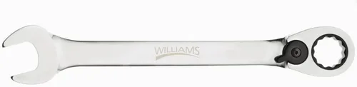 Vista 9 de Williams JHW1232RC - Llave de combinación de trinquete reversible de 12 puntos SAE, con acabado de cromo altamente pulido - 2,54 cm