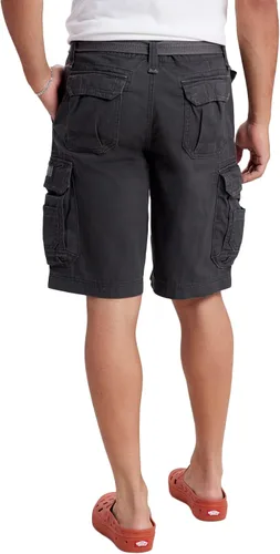Vista 4 de Unionbay Survivor pantalones cortos de cargo con cinturón para hombre
