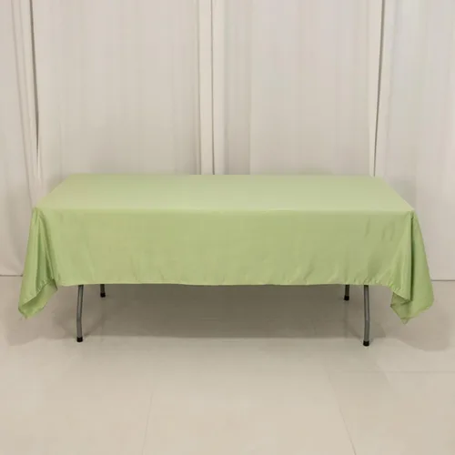 Vista 107 de Efavormart - Mantel rectangular de satén sin costuras, color azul polvoriento, 60 x 126 pulgadas Azul empolvado