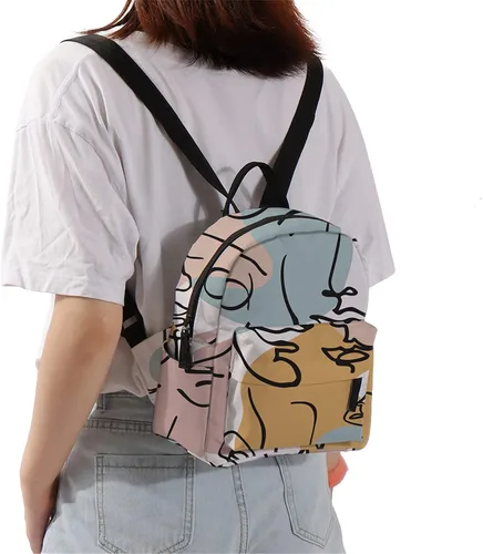 Vista 3 de Mini mochila para niñas, bolsa de tiro con impresión Deanfun bolsa impermeable a la moda, Mnsb-31, Mini Size, Mochilas Sling