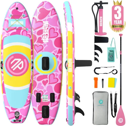 Vista 20 de Niphean 10' Inflatable Paddle Board, Ultra-Light SUP for Beginners