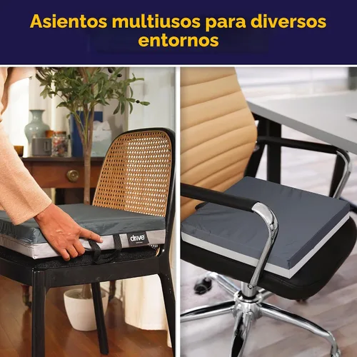 Vista 7 de Cojín para protección de la piel gel "E" para silla de ruedas, de Drive Medical, 14886, Azul oscuro, 1, 1