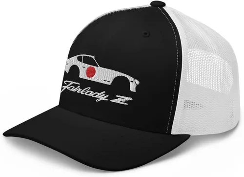 Vista 4 de Datsun 280z Fairlady Z Script japonés JDM - Gorra de camionero con diseño personalizado