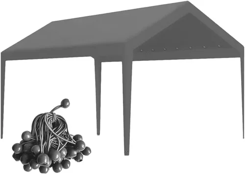 Vista 9 de Cubierta de toldo de repuesto para cochera, cubierta superior de repuesto para marco de cochera de 10' x 20', lona impermeable y protegida contra