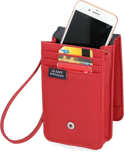 Vista 2 de Nautica Catalina - Cartera cruzada de cuero vegano RFID para mujer