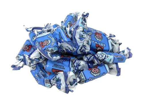 Vista 3 de Masticables de frutas con sabor a frambuesa azul salvaje, 2 libras a granel