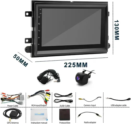 Vista 8 de Radio de actualización de 7 pulgadas para Ford E-150 E-250 2009 2010 2011 2012 2013 con Carplay inalámbrico Android Auto, pantalla táctil para E-150