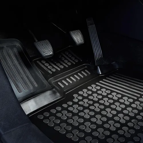Vista 2 de REZAW-PLAST Alfombrillas para Mercedes Benz GLE Coupe 2015-2019, juego de 2 filas para todo tipo de clima, juego de revestimientos GLE AMG 43 4MATIC