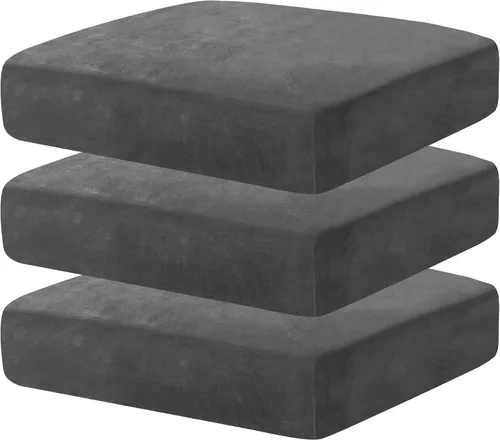 Vista 14 de MAXIJIN Fundas de cojín elásticas de terciopelo para sofá, funda de cojín suave de repuesto para sofá de dos plazas, protector de asiento
