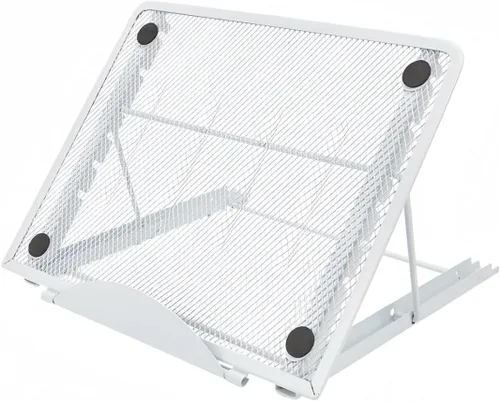 Vista 10 de Soporte ergonómico para tableta para laptop, malla metálica, ventilado, para escritorio, ajustable, compatible con Apple MacBook Air Pro, Dell XPS