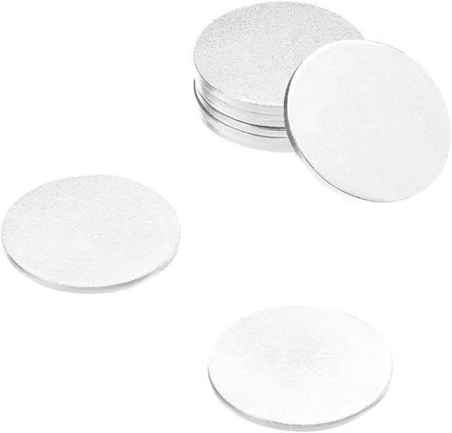 Vista 5 de totalElement Disco de acero de 1 pulgada con adhesivo 3M, placas de metal en blanco (paquete de 50)