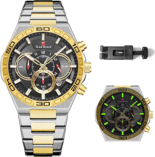 Vista 15 de Mens Watches Analog Waterproof Watches for Men Chronograph Classical Fashion Dress Mens Wrist Watch Relojes para Hombres Christmas Gift for Men