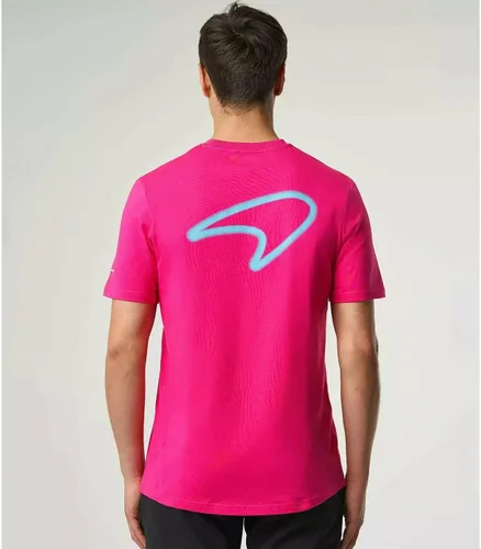 Vista 2 de McLaren F1 Miami Neon Graphic Camiseta para hombre Beetroot púrpura