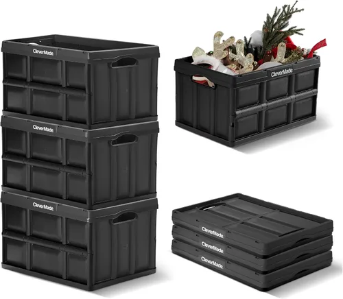 Vista 18 de Contenedor para almacenamiento plegable CleverCrates, de CleverMade