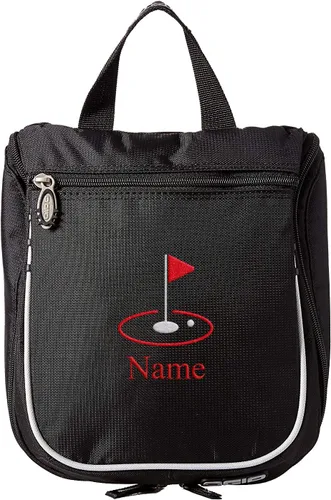 Vista 4 de Mato & Hash Neceser de golf, kit de afeitado personalizado para hombre, estuche de viaje colgante