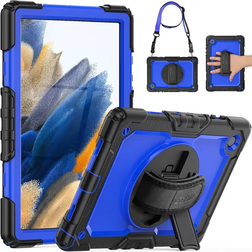 Vista 26 de SEYMAC Funda para Samsung Galaxy Tab A8 de 10.5 pulgadas (SM-X200/X205/X207), funda protectora resistente de cuerpo completo a prueba de golpes