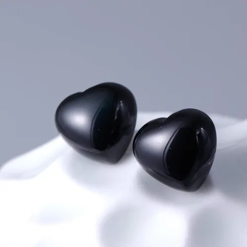 Vista 6 de Jewever 925 Sterling Silver Black Obsidian Stud Earrings for Men Women Healing Crystal Bring Lucky Energy Jewelry Gifts Unisex