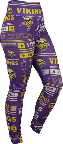 Vista 114 de Zubaz NFL Mallas para mujer de longitud completa de cintura alta básica 1.0