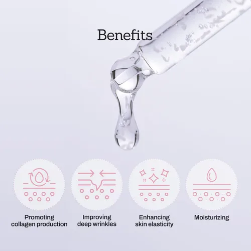 Vista 3 de Suero potenciador de péptido de colágeno 12X, mejora la elasticidad de la piel y reduce las arrugas profundas, promueve la producción de colágeno