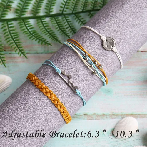 Vista 9 de Pulseras de tobillo para niñas, impermeables, bohemias, para mujer, regalo de joyería de Navidad