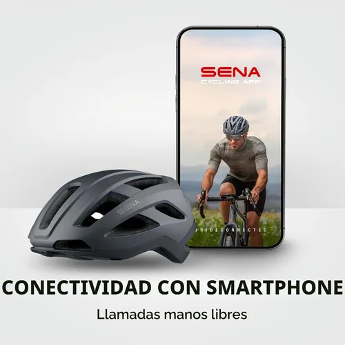 Vista 5 de Sena Casco de ciclismo inteligente C1 Gris mate