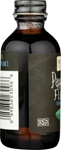 Vista 5 de Saborizante orgánico de menta de Frontier Co-op, frasco de vidrio de 2 onzas, sin alcohol, ideal para hornear, café y más