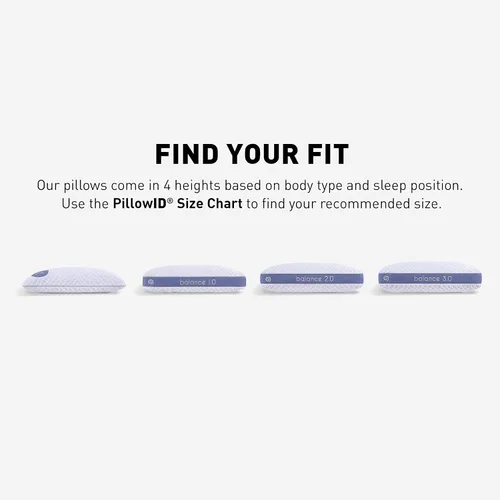 Vista 8 de Bedgear Balance 1.0 Almohada de rendimiento, almohada de cama de apoyo medio para todas las posiciones de sueño Relleno Boost Blend con comodidad