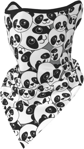 Vista 10 de Polaina para el cuello, bandanas para hombres y mujeres, cubierta de bufanda para la cara con rayos UV, con agujero para las orejas, máscara facial
