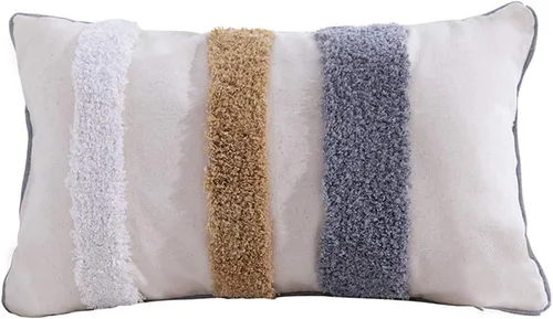 Vista 7 de vctops Fundas de almohada decorativas de estilo marroquí, estilo marroquí, estilo bohemio, tejidas, cuadradas, para cama, sala de estar, sofá