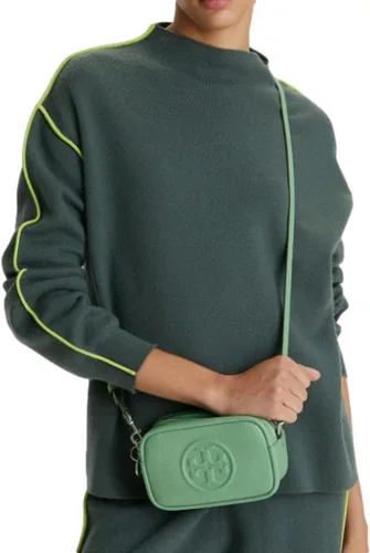 Vista 4 de Tory Burch Perry Bombé Mini bolsa, pátinaníquel enrollado, Patina