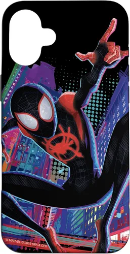 Vista 23 de Marvel Spider-Man Into The Spider-Verse Miles Morales City - Carcasa para iPhone 17