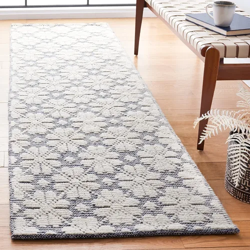 Vista 25 de SAFAVIEH Vermont Collection - Alfombra de pasillo, 2 pies 3 pulgadas x 6 pies, color marfil, lana hecha a mano, ideal para zonas de alto tráfico