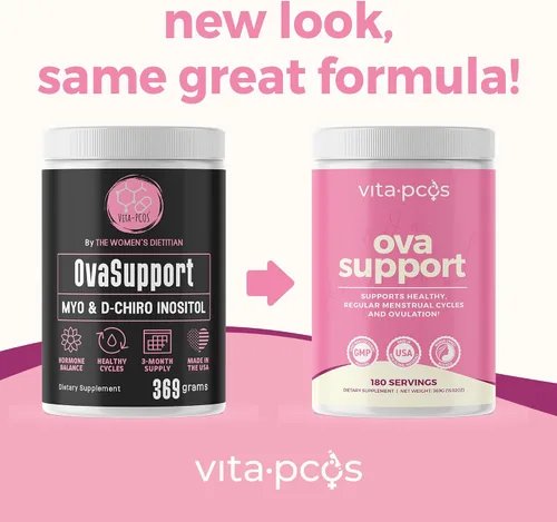 Vista 9 de VITA-PCOS Suplemento de mio-inositol y D-Chiro inositol para mujeres – Suplementos de fertilidad de suministro de 90 días para mujeres, suplementos