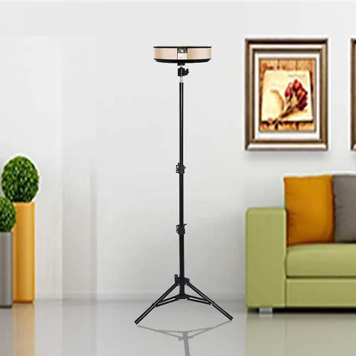 Vista 6 de Soporte de suelo para proyector, soporte de trípode portátil, soporte plegable para proyector, cámara, cámara web (18 a 40 pulgadas), soporta hasta