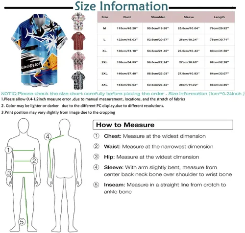 Vista 3 de Camisa hawaiana para hombre, camisas tropicales de verano para hombre, estilo casual, manga corta, con botones, Aloha con flores hawaianas