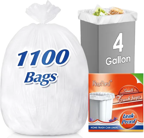 Vista 8 de Bolsas de basura pequeñas y fuertes de 6 galones (ajuste de 5.5-6 galones), 72 bolsas de basura de 25 litros para el hogar, oficina, cocina, baño