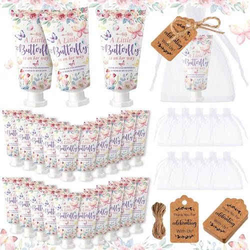 Vista 7 de 48 Juegos de Crema de Manos de Flores Silvestres para Baby Shower Regalos Obsequios de Fiesta de Crema de Manos para Invitados Regalo de Flores